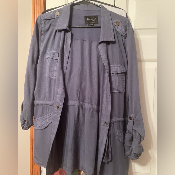 Sanctuary Jackets & Coats Dusty Blue Utility Jacket Poshmark